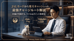 「JAL＋ANA＋楽天が同時に貯まる！ 月5万円積立で年間6,000JALマイル＋3,000ANAマイル 2026年iPhoneでも解禁されたチャージルート」