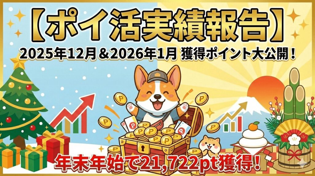 ポイ活実績公開!21,722pt獲得の全記録のアイキャッチ画像